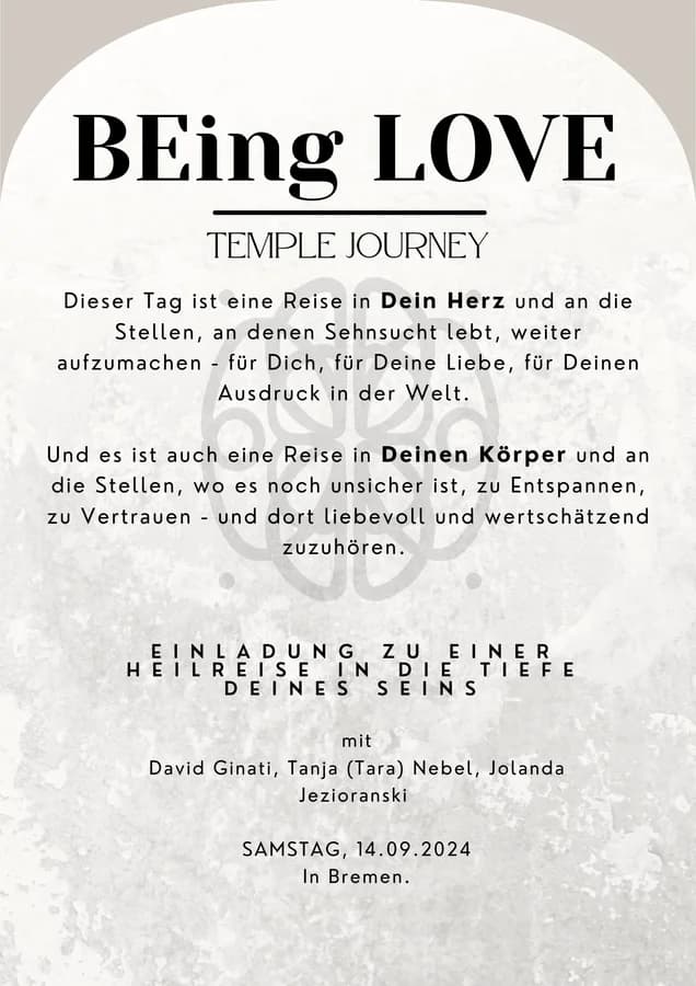 BEing Love (Titelbild)