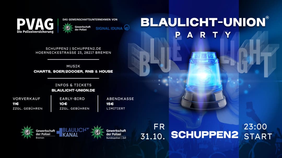 Blaulicht-Union Party in Bremen