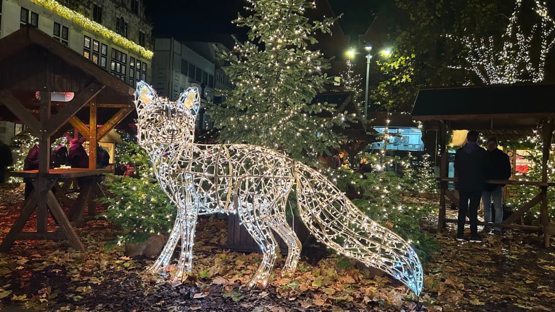 Ansgari Winterwald Bremen - winterliche Atmosphäre am Ansgarikirchhof