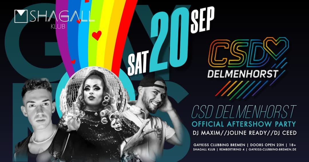 🌈🎉 CSD DELMENHORST – OFFICIAL AFTERSHOW PARTY 🎉