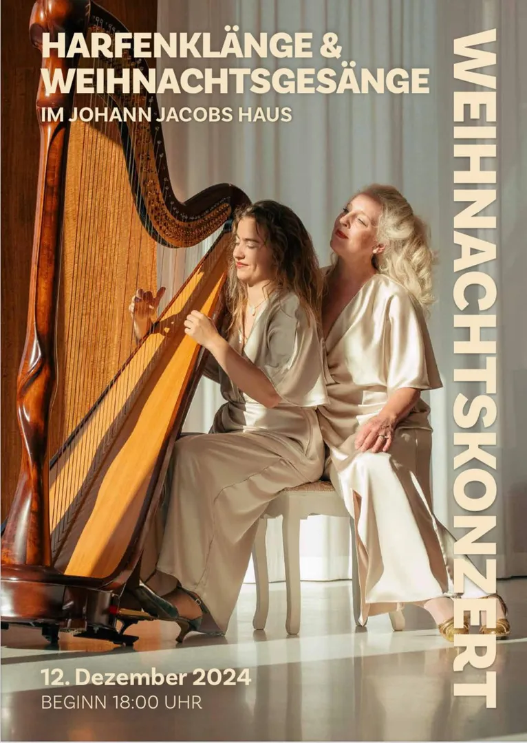 Harfenklänge & Weihnachtsgesänge - Weihnachtskonzert im JJH (Titelbild)