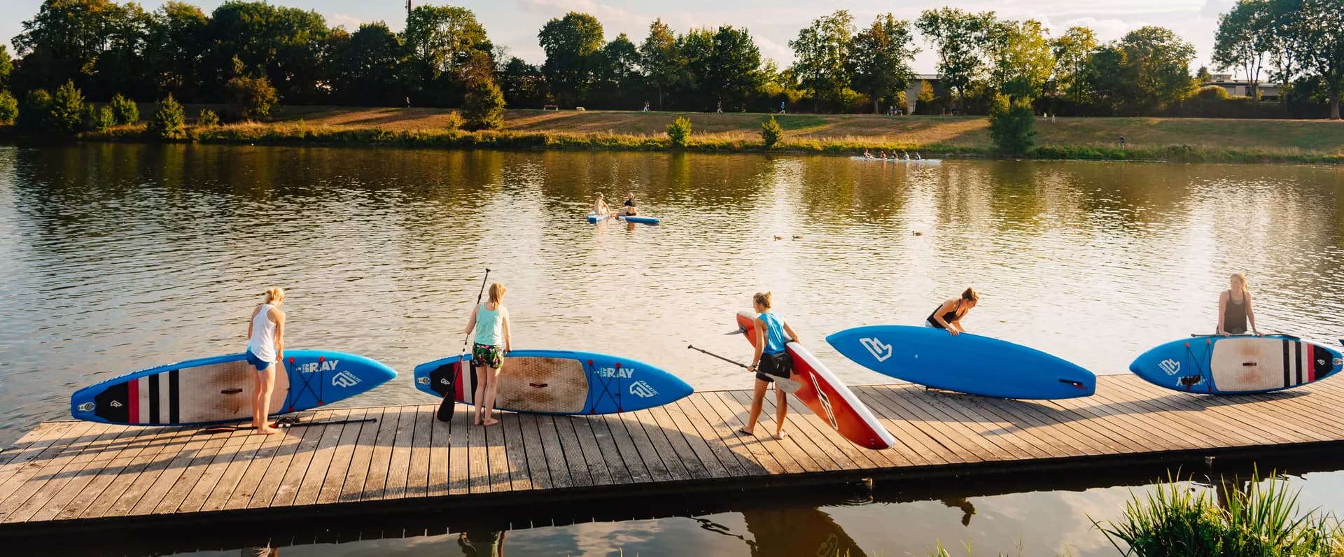 SUP Paddleboard Verleih auf dem Werdersee Bremen (Thumbnail 2)