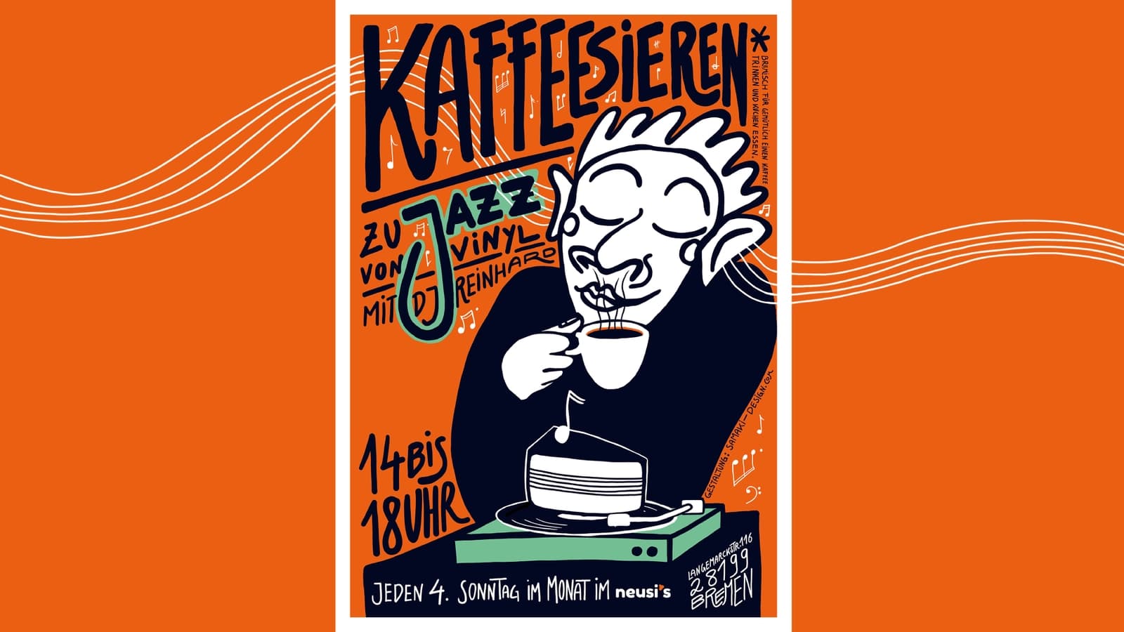 Kaffeesieren zu Jazz von Vinyl mit DJ Reinhard