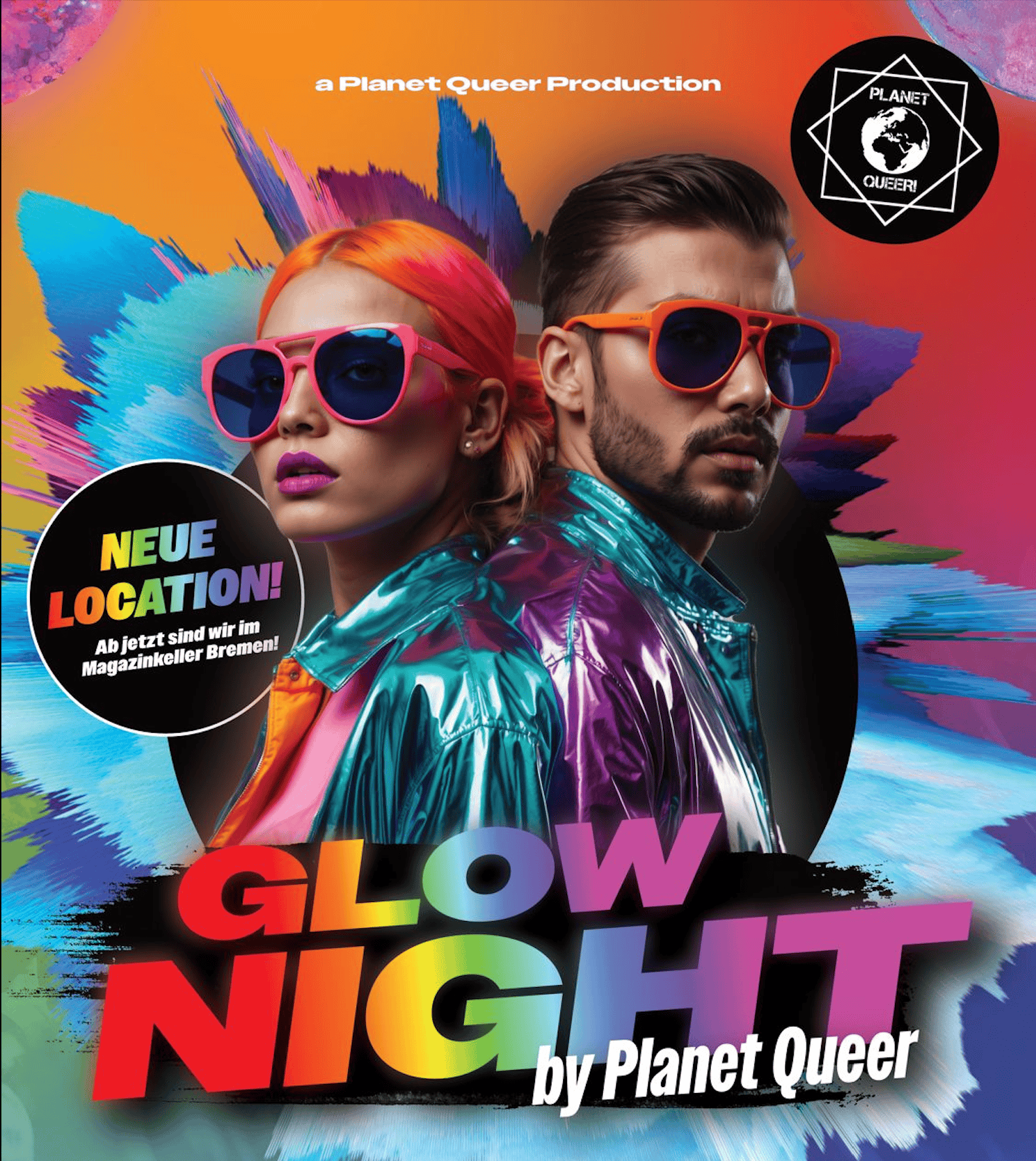 Planet Queer: GLOW NIGHT am 11.05.2024 in Bremen